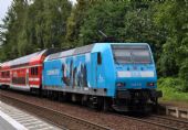 Reklamní lokomotiva DB 146.013 v Krippenu; 8.7.2016 © Pavel Stejskal