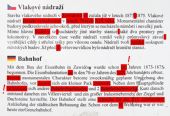 8.8.2016 - Zawidów: neříkám, že jsem vyznačil všechny chyby, ale ty s vykřičníkem jsou skutečně začátečnické a triviální… Němec by to ale napsal úplně jinak © Dominik Havel