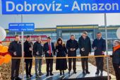 29.11.2016 - Dobrovíz-Amazon: před oficiálním otevřením nové zastávky Dobrovíz-Amazon © Jiří Řechka