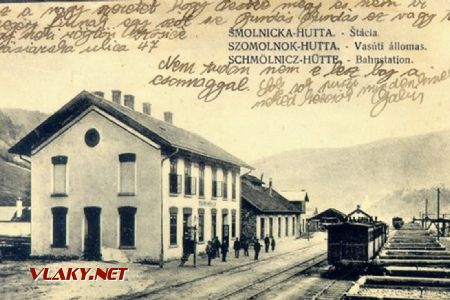 Stanica Smolnícka Huta, zdroj: železničné info.