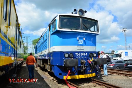 14.6.2017 - Ostrava, Czech Raildays: Brejlovec dodával elektrinu do niektorých vozňov © Ondrej Krajňák