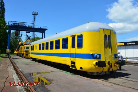 14.6.2017 - Ostrava, Czech Raildays: Vyhodnocovací vozeň k diagnostickému vozňu MV ERTMS 2 © Ondrej Krajňák