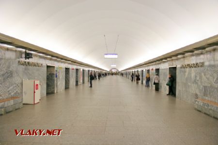 Petrohrad: Stanice metra Moskevská; zdroj: commons.wikimedia.org, autor A.Savin