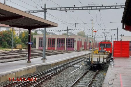 Saignelégier, duální lokomotiva řady Gem 2/2, 28.9.2022, © Tomáš Kraus