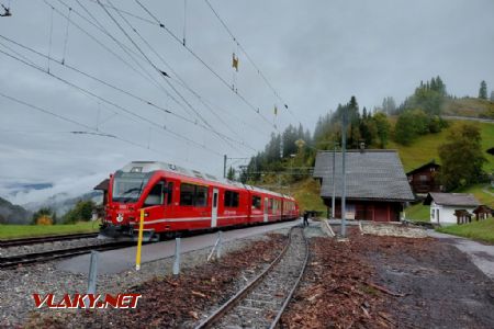 Langwies, vlak před odjezdem do Arosy, 29.9.2022, © Tomáš Kraus