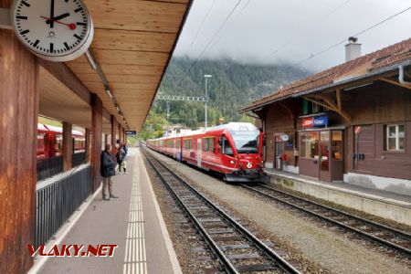 Filisur, jednotka Alvra na vlaku směr Chur, 29.9.2022, © Tomáš Kraus