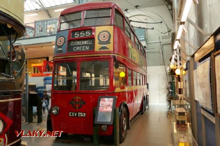 London Transport Museum: třínápravový trolejbus K2 (Leyland 1939), 12. 6. 2022 © Libor Peltan