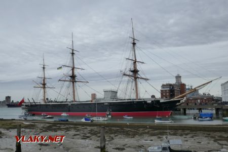 Portsmouth Harbour: historická HMS Warrior, 19. 6. 2022 © Libor Peltan