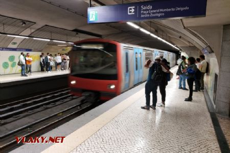 Lisabon, stanice metra Jardim Zoológico na modré lince, 7.6.2023, Tomáš Kraus