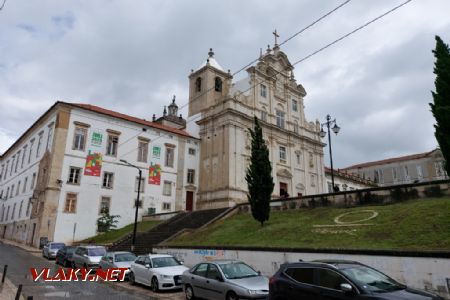 Coimbra, horní část Alta s jednosměrnou trolejbusovou tratí, 9.6.2023, Tomáš Kraus