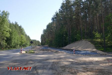 Daugavpils/Tramvaju depo: rozestavěná propojovací trať na Stropu ezers, 11. 6. 2023 © Libor Peltan