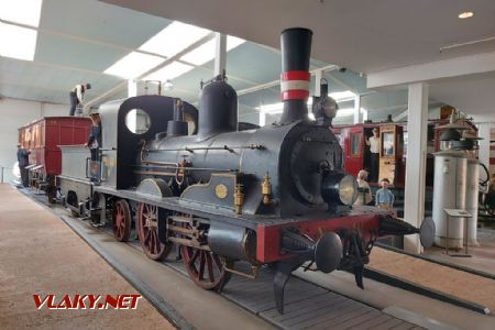 Odense, železniční muzeum, lokomotiva H 40 z roku 1868 od Robert Stephenson, 16.8.2023 © Tomáš Kraus