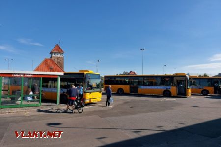 Autobusové nádraží Rønne Havn, 17.8.2023 © Tomáš Kraus