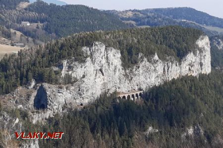 Weinzettelwand, pohľad z 20-šilingovej vyhliadky ©Juraj Földes, 3.3.2023