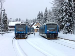 Za sněhem a novinkami na trať Tanvald - Harrachov