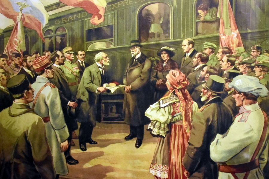 Prezident Masaryk se opět vrátí vlakem z exilu do své vlasti
