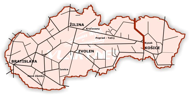 ŽSR 188: Košice - Plaveč - Čirč - Muszyna (PL)