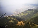 Pohled z vrcholu na městečko Montreux