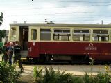 Služobný vlak z Čopu po príchode do Čiernej nad Tisou