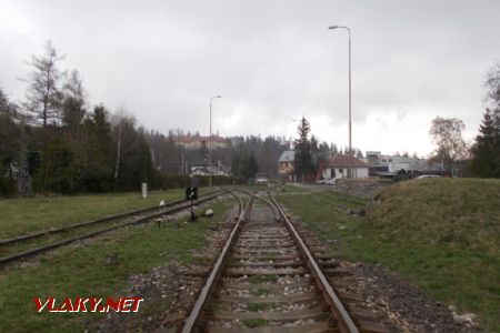 Tatranská Lomnica, Zhlavie smer Studený Potok (rozchod 1435 mm); 17.04.2018 © Michal Čellár