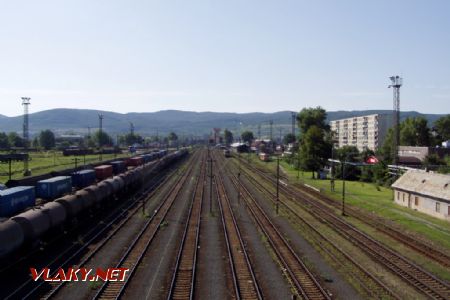 Koľajisko stanice, pohľad smer odbočka Vinohrady; 2.9.2006 © Miroslav Sekela