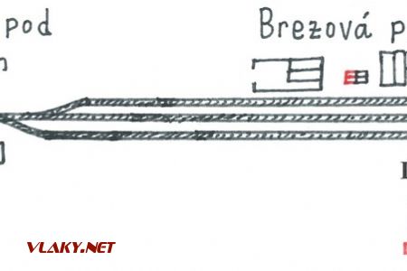 Brezová pod Bradlom, Plán koľajiska stanice; 06.03.2018 © Michal Čellár