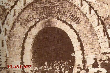 Slávnostné otvorenie trate 19.12.1940, banskobystrický portál tunela č. 14