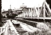 Trenčín - rekonštrukcia mosta cez Váh, 22.07.1983, © archív MDC