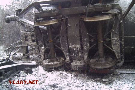 Pri Přerove sa 3.1.2006 vykoľajil nákladný vlak
