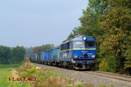 27.9.2017 - Kościelniki Dolne SU46-023 s nákladním vlakem z Weglince do Lesne @ Tomáš Ságner