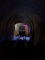 Pohľad z tunela, v tunely je trať dosť zničená, © Marián Eštok