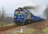 ST44.1223, 26.3.2015, Scinawka Srednia, s 13 vozovým nákladním vlakem z Klodzka do Nowe Rudy Slupce, © Tomáš Ságner