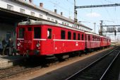 26.04.2007 - Břeclav: protokolární vlak do Lanžhota k předání koridoru ve složení M 131.1463 + Blm 4-6564 + BDlm 6-2123 + M 131.1448 © Milan Vojtek