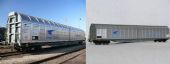 Porovnanie skutočného a modelového vozňa Habbillns spoločnosti ZSSK Cargo © Martin Balkovský