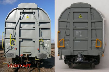 Skutočnosť a model: vozeň Habbillns spoločnosti ZSSK Cargo