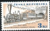 Pravdepodobne rušeň „BÖHMEN“ – „ČECHY“ s osobným vlakom s typickými štvorosovými osobnými vozňami NStB vychádza z Choceňského tunela. (Zdroj: http://www.vlaky.net)