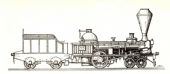 Rušeň „LUKAWETZ“ s usporiadaním pojazdu 2´A „Philadelphia“ z roku 1845, výrobca Cockerill Seraing. (Zdroj: Atlas lokomotiv – Historické lokomotivy, Ing. Jindřich Bek, Praha 1978).