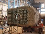 17.01.2012 - Kolín: skříňový kotel stroje 411.019 ''''Conrad Vorlauf'''' v dílně SEA CZ, a.s. © SŽVJ