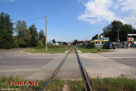 Priecestie a trať smer Žilina; 24.8.2012 © Miroslav Sekela