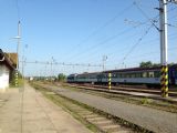 Pohled směr Klatovy a Plzeň hl.n. Plecháč v čele osobního vlaku do Plzně hl.n., 14.07.2013, © Marco Comitinio