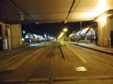 Oostende: kolejiště tramvajového terminálu Kusttram, rozeznatelná je poloha nízkopodlažního středního článku tramvají	9.10.2013	. © 	Jan Přikryl