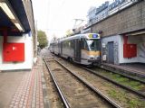 Brusel: tříčlánková tramvaj PCC číslo 7941 z konce 70. let opouští na lince 51 zastávku Lemonnier	10.10.2013	. © 	Jan Přikryl