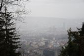 2.3.2016 - Zurich: výhled z turistické cesty v okolí Uetlibergu na samotné město © Lukáš Uhlíř