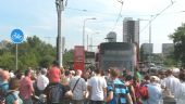 8.7.2016- Bratislava, Petržalka- záujem o prvé zvezenie sa prekračoval kapacitné možnosti dvoch električiek © Juraj Földes