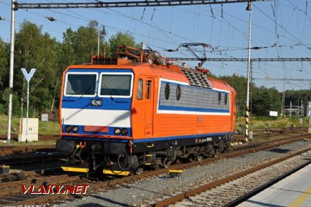 Lokomotiva ES 499.1001 v retro nátěru v Havlíčkově Brodě; 7.8.2016 © Pavel Stejskal