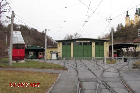 28.12.2016 - Graz: Mariatrost, tramvajové muzeum s vozem 2. generace lanovky © Dominik Havel
