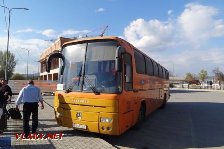 Ohrid, autobus z Bitoly, 11.4.2017 © Jiří Mazal
