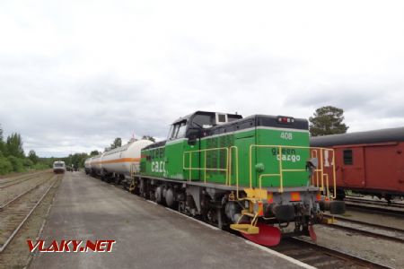 Storuman, lokomotiva ř. Td dopravce Green Cargo, červenec 2017 © Jiří Mazal