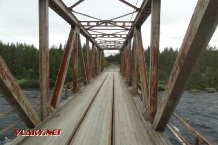 Kombinovaný silniční a železniční most Piteälven, červenec 2017 © Jiří Mazal