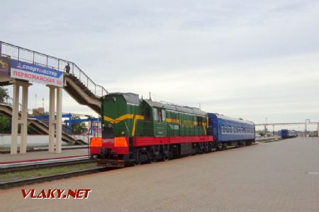 Mohylev, lokomotiva ř. ČME3T na posunu v Orše, srpen 2017 © Jiří Mazal